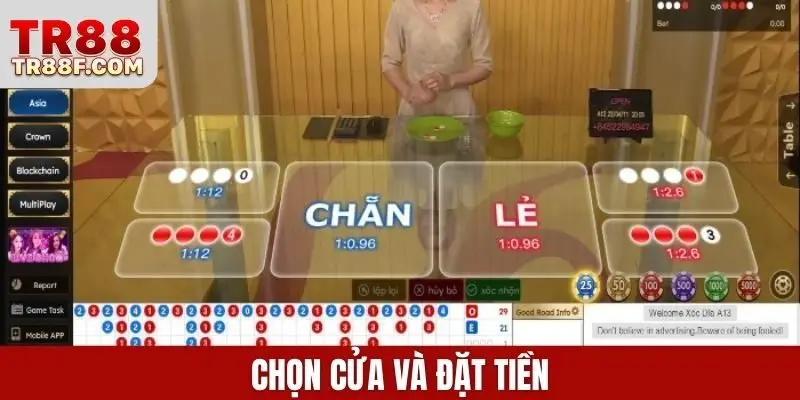 Chọn cửa và đặt tiền