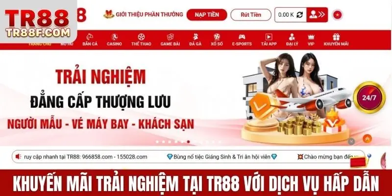 Khuyến mãi trải nghiệm tại TR88 với dịch vụ cực hấp dẫn